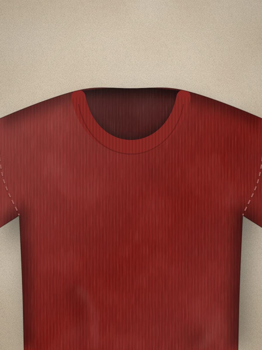 Heavyweight Tee in Maroon — fabric detail