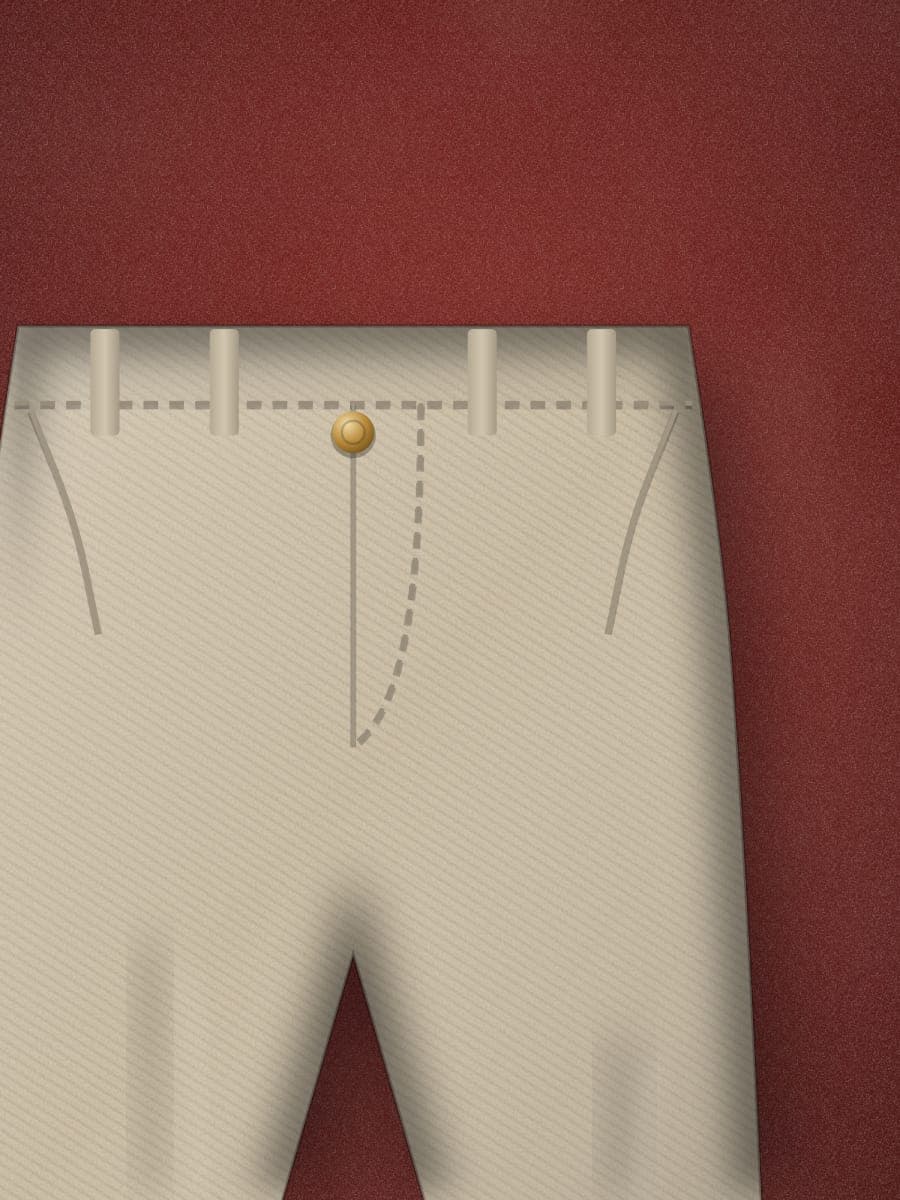 Pleated Chino Shorts in Sand — fabric detail
