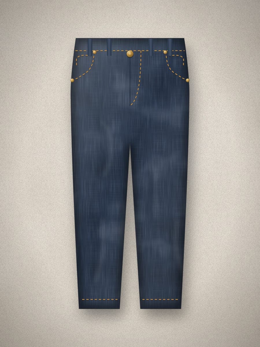 Classic Straight Jeans in Blue — front view
