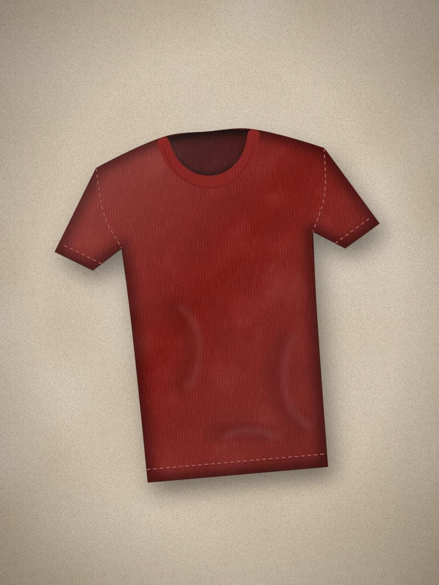Heavyweight Tee in Maroon — angled view